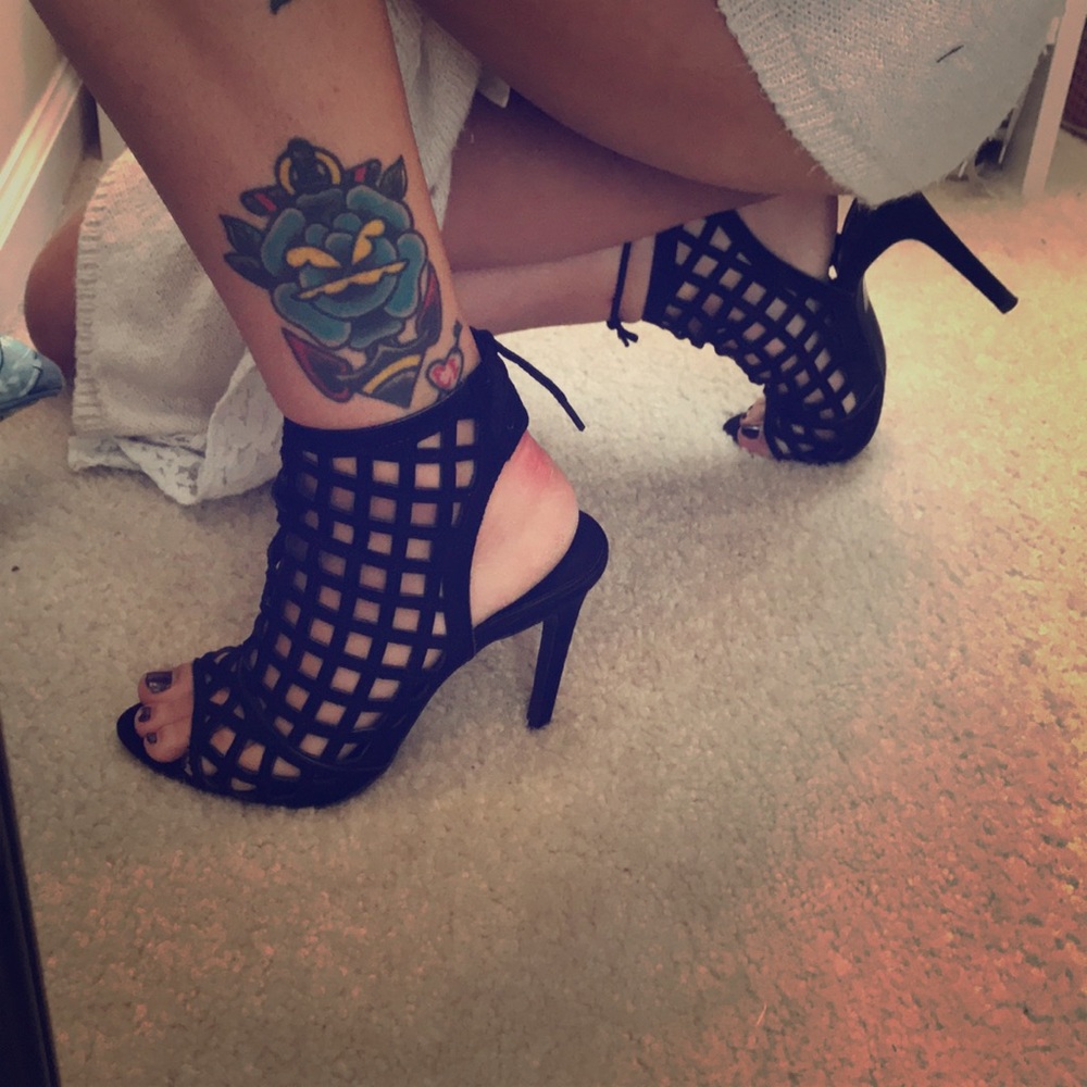 Black high heels